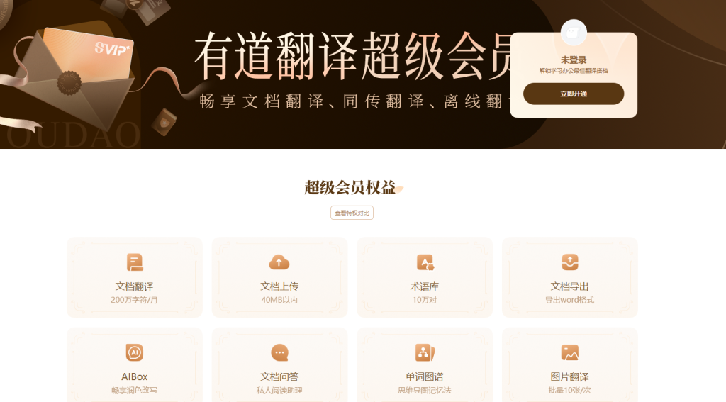 2026年有道翻译网页版支持翻译扫描版PDF吗?